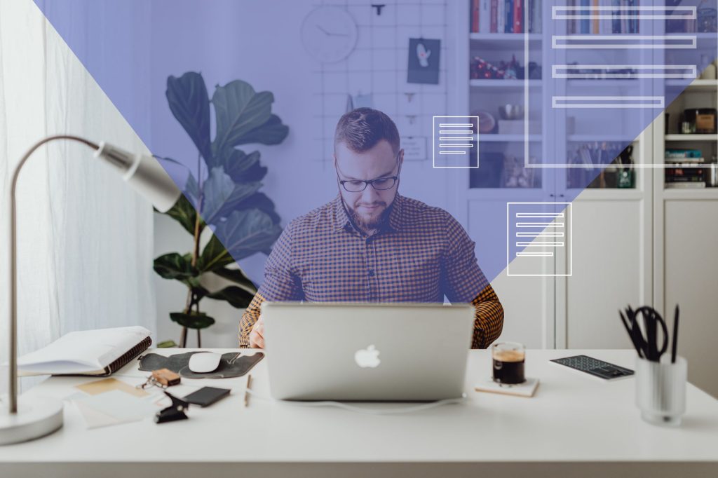 Business owner reviews customer history before sending a personal follow-up.